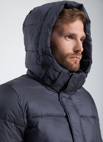 Пуховик мужской с капюшоном 