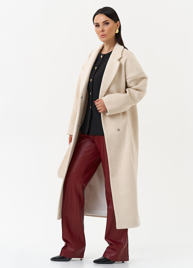 Женское пальто с английским воротником модель № 30197 универмаг малина