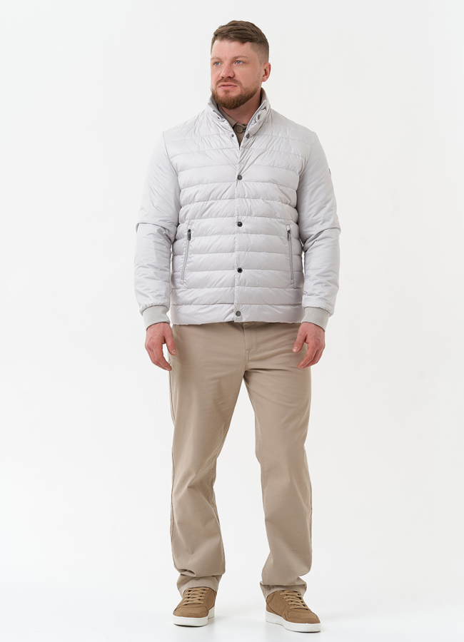 Мужская куртка серого цвета модель № 30210 универмаг малина