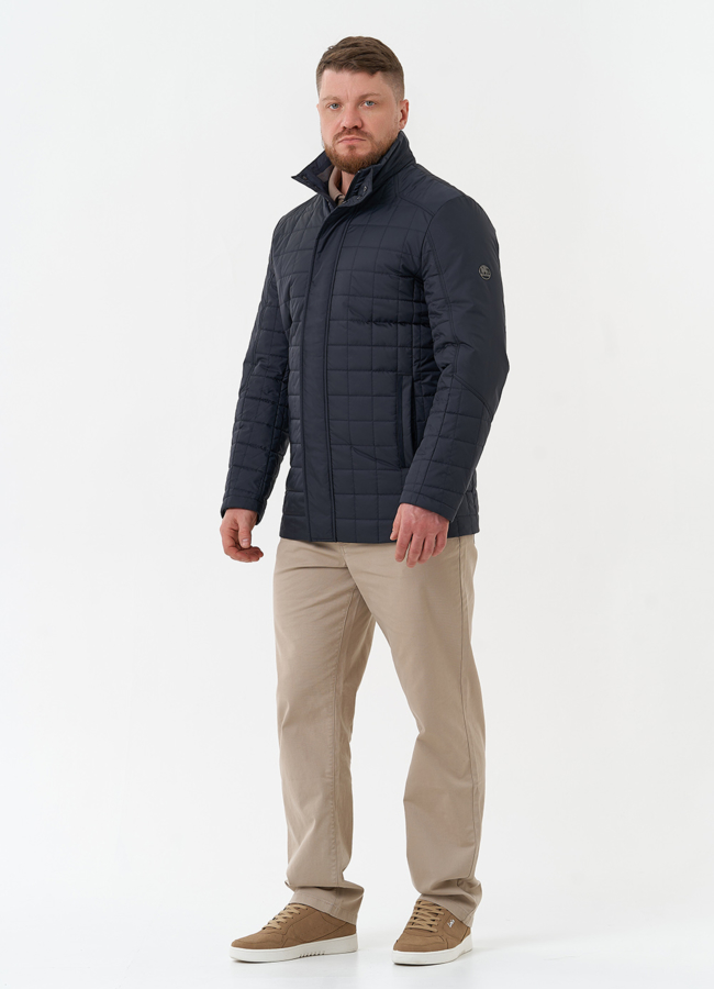 Мужская куртка синего цвета модель № 29904 в рассрочку