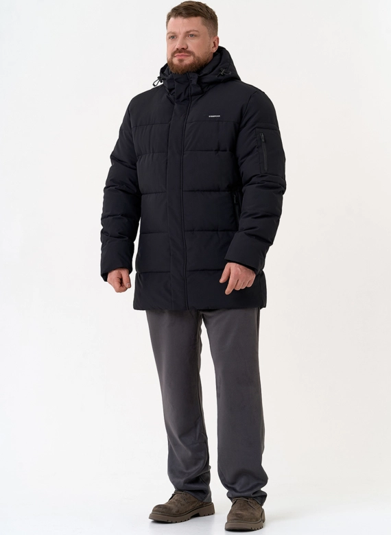 Мужской пуховик с капюшоном 