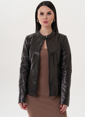 Куртка "мото" из натуральной кожи