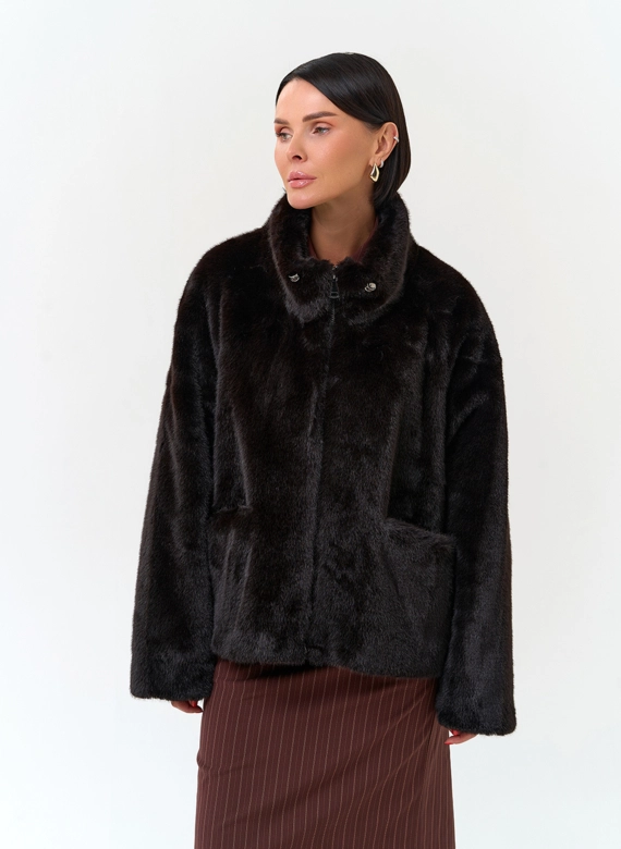 Женская куртка из эко меха