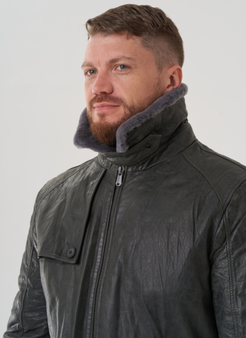 Мужская куртка из натуральной кожи 