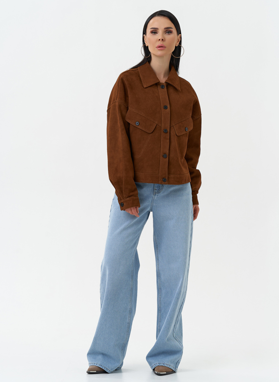 Женская куртка из натуральной замши