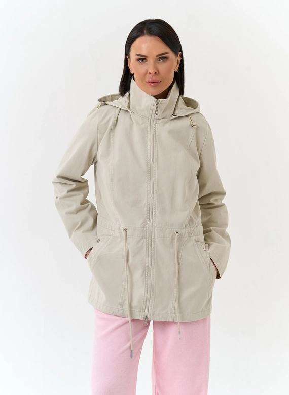 Женская ветровка с капюшоном